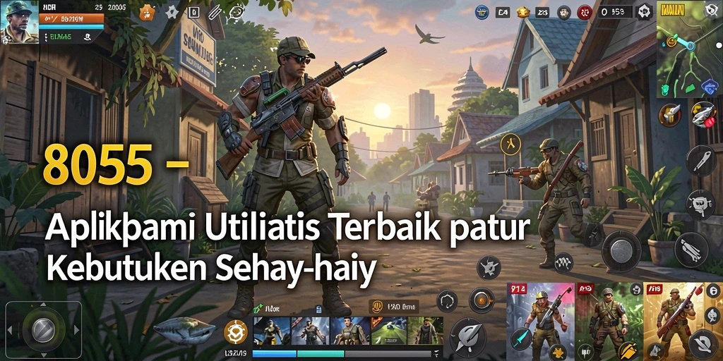 Tampilan antarmuka utama aplikasi 8055 yang modern dan fungsional.