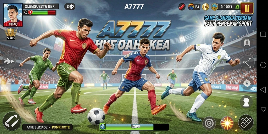 Tampak aksi seru dengan gameplay olahraga A7777.