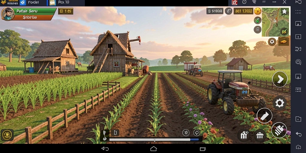 Tampilan gameplay API77 menampilkan aktivitas pertanian yang menarik.