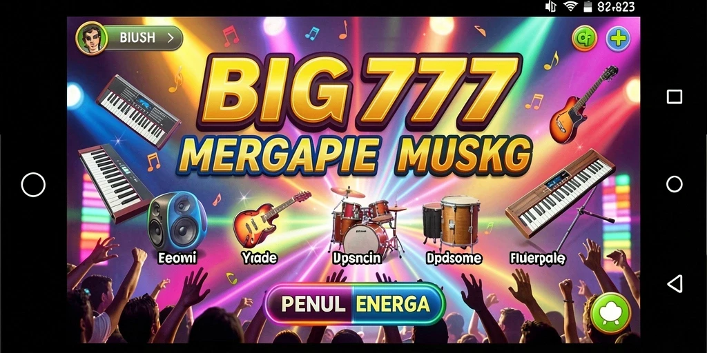 Tampilan gameplay BIG777 yang seru dengan lagu-lagu menarik.