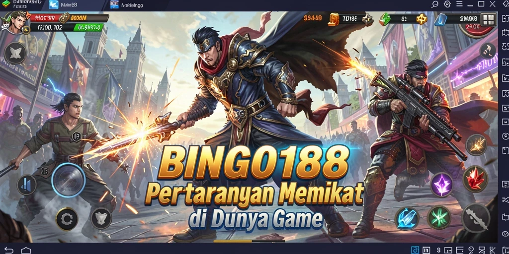 Gameplay BINGO188 menampilkan aksi pertarungan yang seru.
