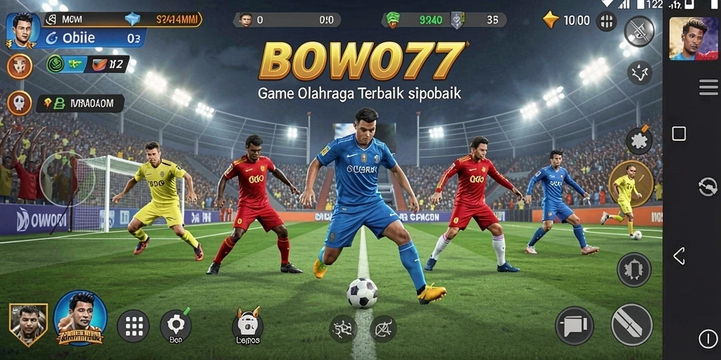 Gameplay seru BOWO77 dengan aksi olahraga mendebarkan.