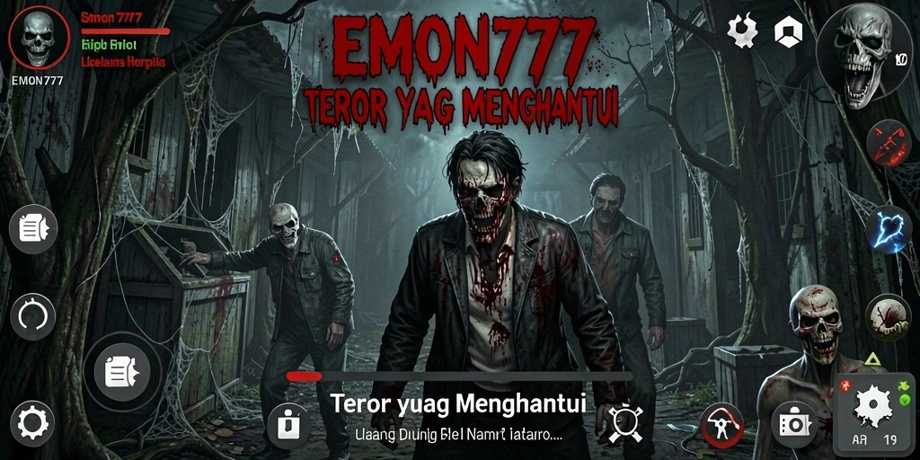 Gameplay menakutkan di dunia EMON777 yang misterius.
