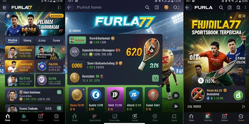 Tampilan gameplay Sportsbook dalam aplikasi FURLA77 yang menarik dan interaktif.