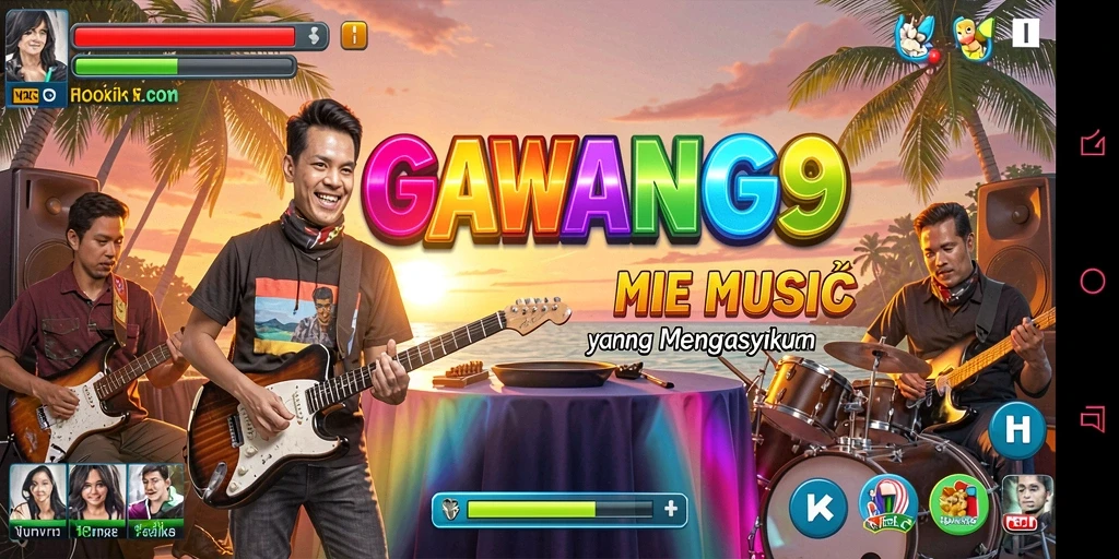 Tampilan gameplay seru GAWANG69 dengan musik yang menggugah semangat.