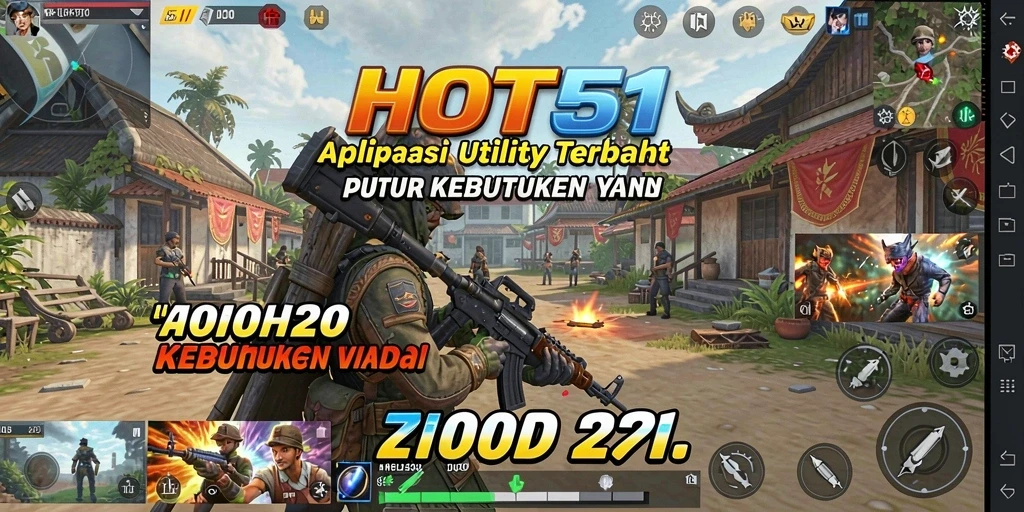 Tampilan screenshot utama HOT51 yang menunjukkan fitur Utility yang bermanfaat.