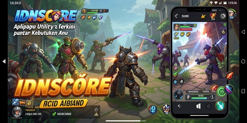Screenshot IDNSCORE menampilkan fitur pengingat tugas dan laporan aktivitas.