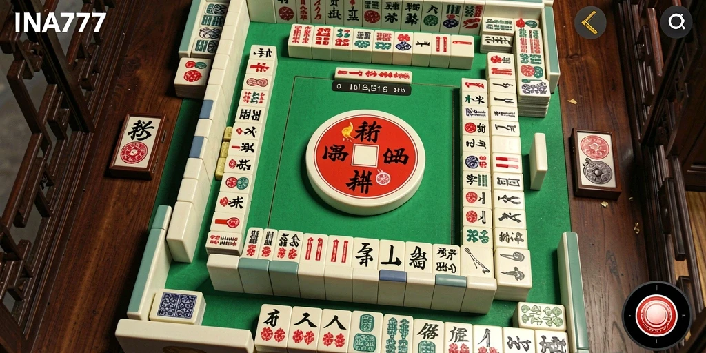 Screenshot gameplay INA777 menampilkan aksi seru permainan Mahjong.