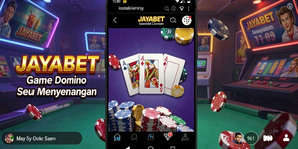Screenshot gameplay JAYABET yang menampilkan pertarungan seru di Domino.