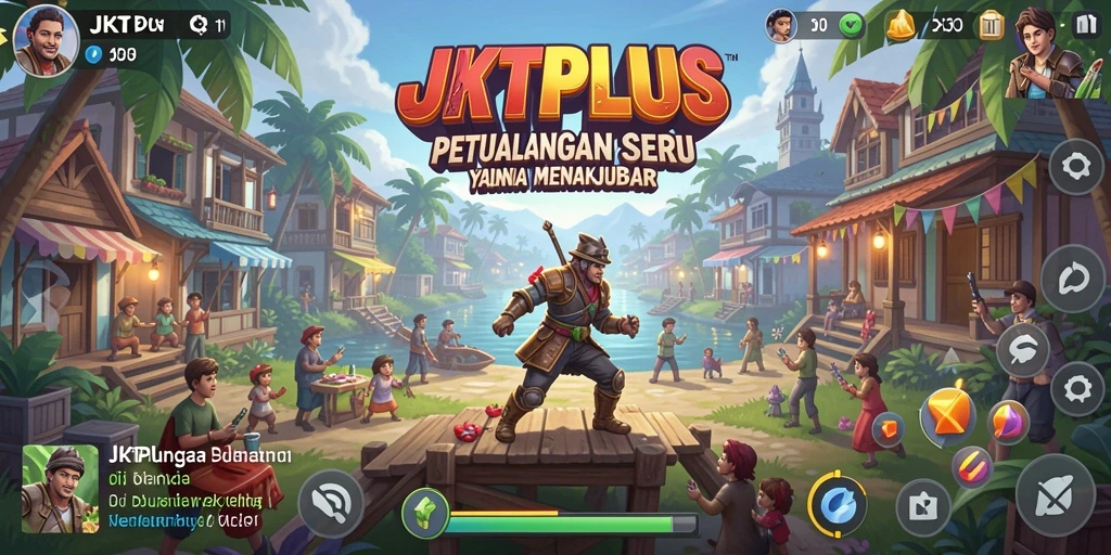 Tampilan menarik dari gameplay JKTPLUS saat menjelajahi dunia.