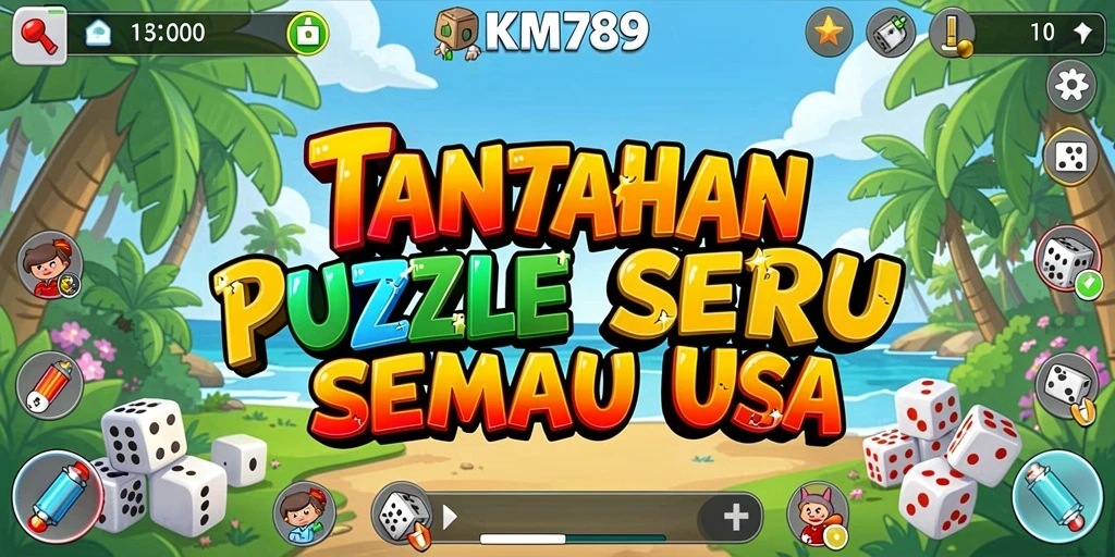 Tampilan gameplay KM789 yang menarik dengan berbagai tantangan puzzle.