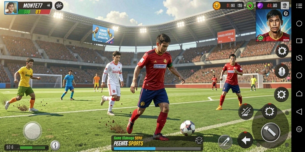 Gameplay seru di MONTE77 dengan aksi olahraga mendebarkan.