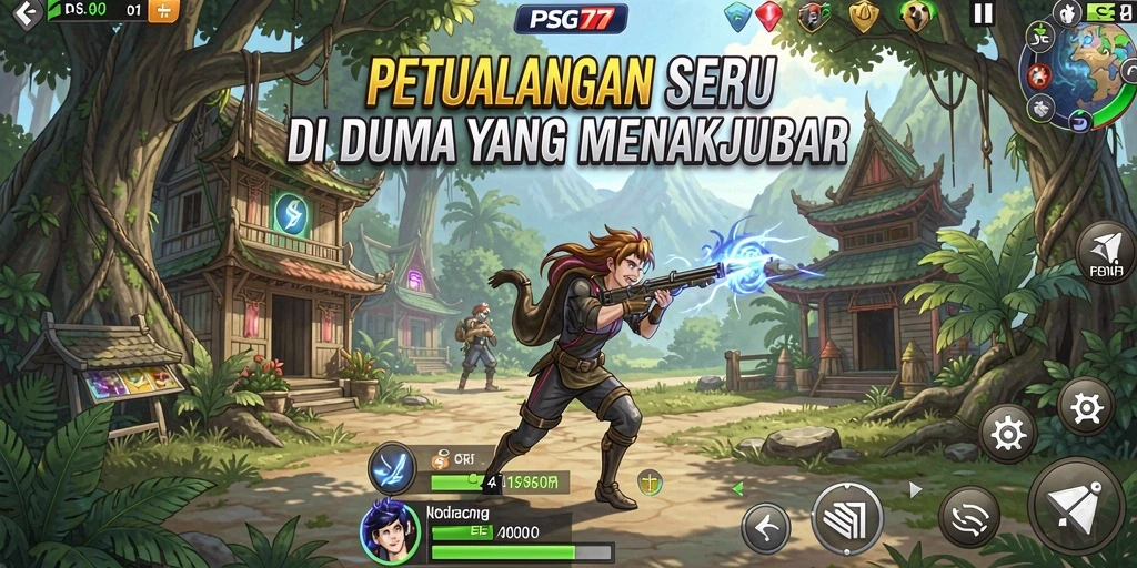 Tangkapan layar menunjukkan gameplay mendebarkan dalam petualangan seru.