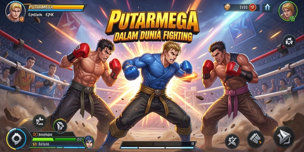Tampilan gameplay PUTARMEGA yang intens dan mendebarkan.