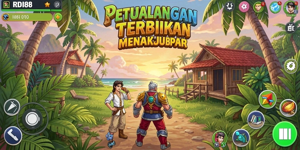 Tangkapan layar RDI88 menunjukkan keindahan dunia terbuka yang luas.