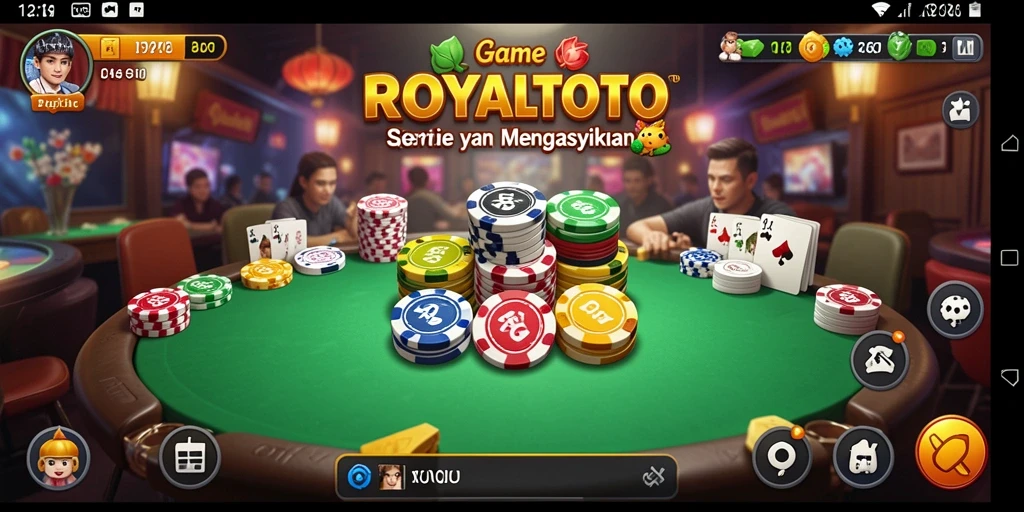 Screenshot utama ROYALTOTO menampilkan aksi seru permainan QiuQiu.