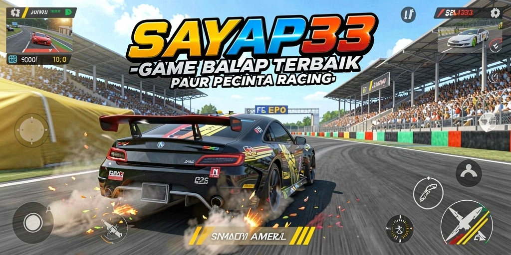 Tampilan menakjubkan dari gameplay balap yang mendebarkan.