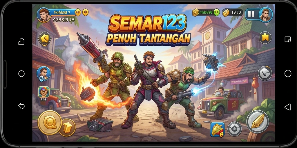 Tampilan gameplay menantang dari SEMAR123 yang penuh aksi.