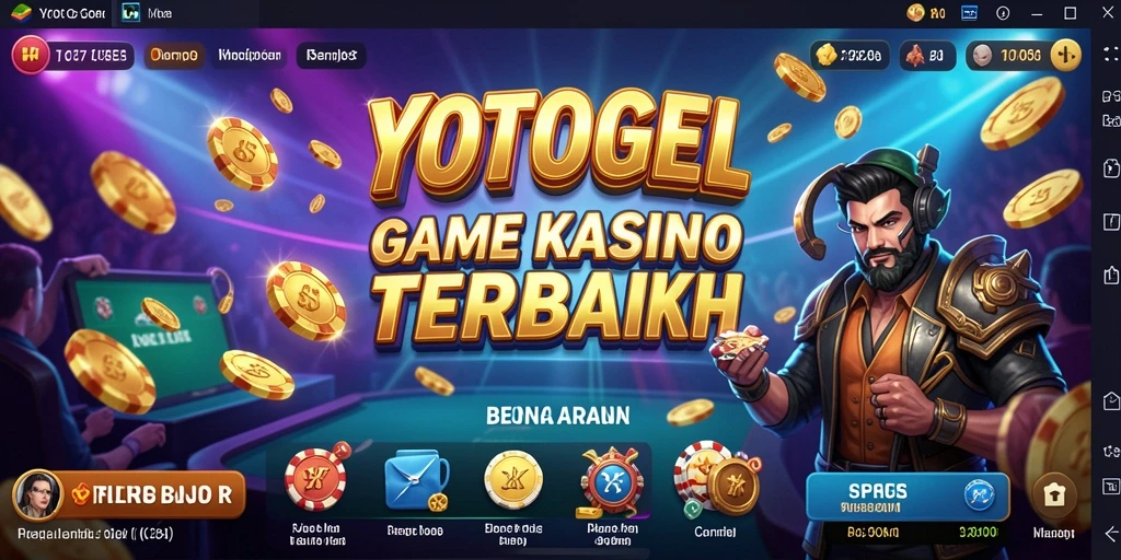 Screenshot utama YOTOGEL menampilkan aksi seru dalam permainan Kasino.