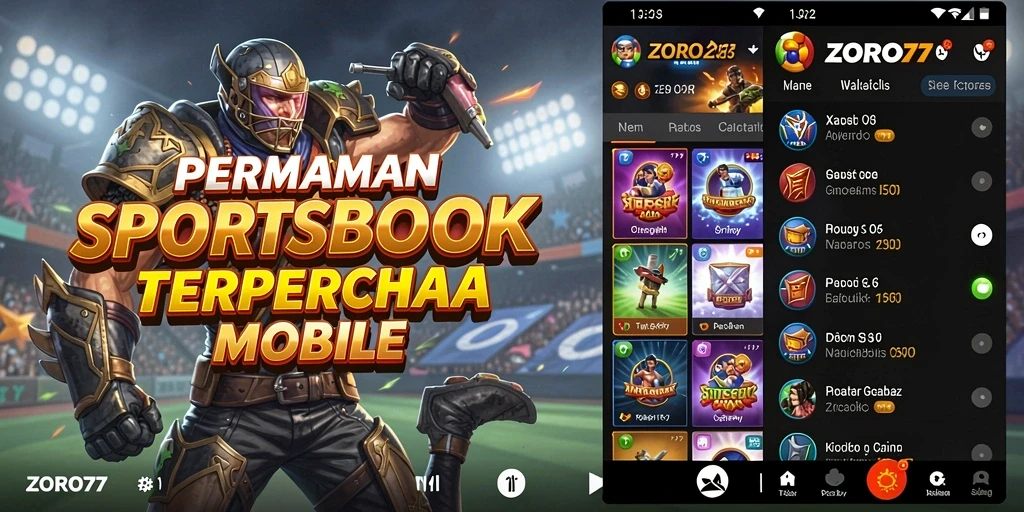 Tampilan antarmuka yang menarik dalam aplikasi Sportsbook ZORO77.
